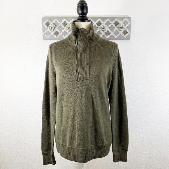 Hermes Sweaters | Hermes Sweater Wool Pullover Quarter Zip Size L | Poshmark